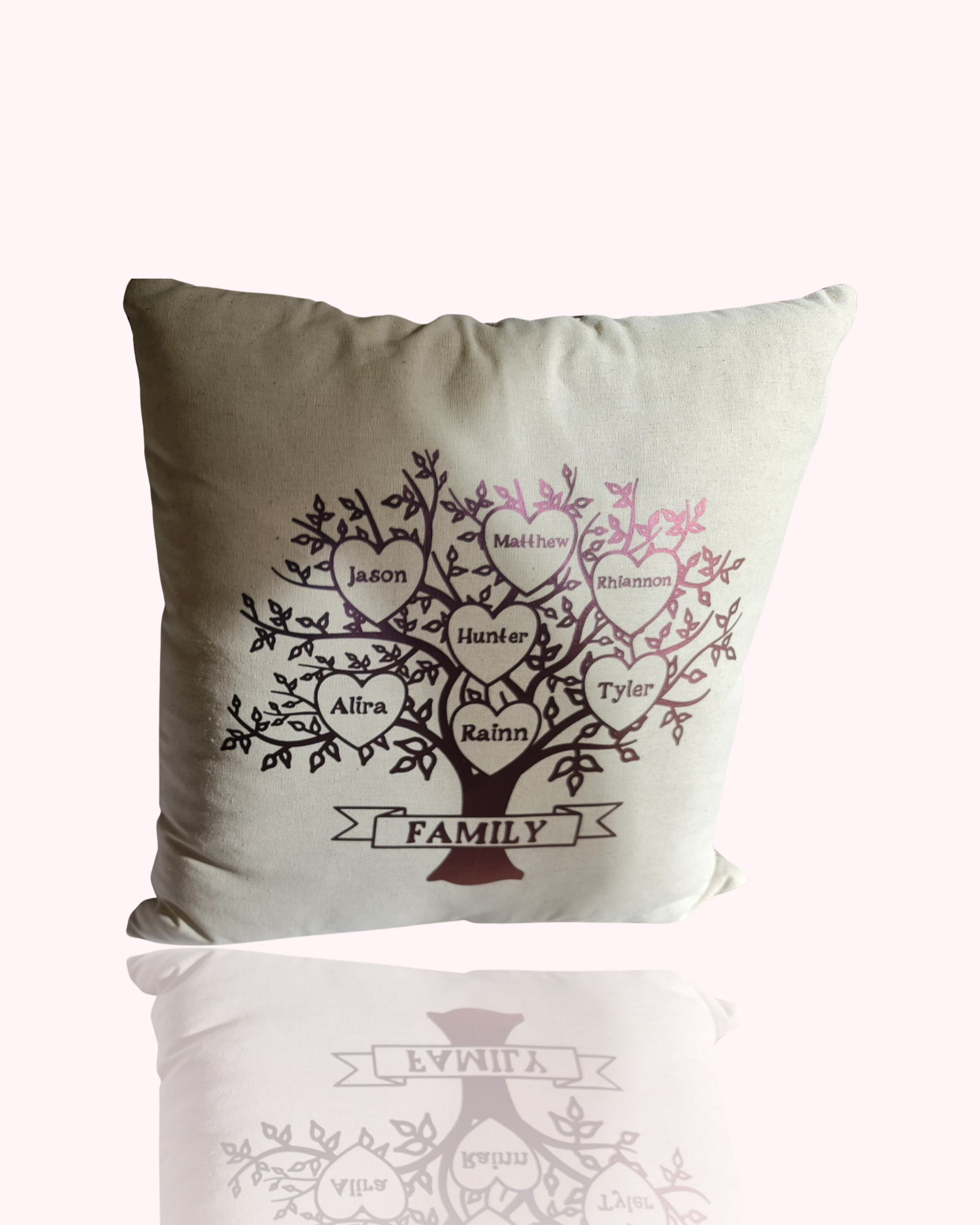 Family tree cushion